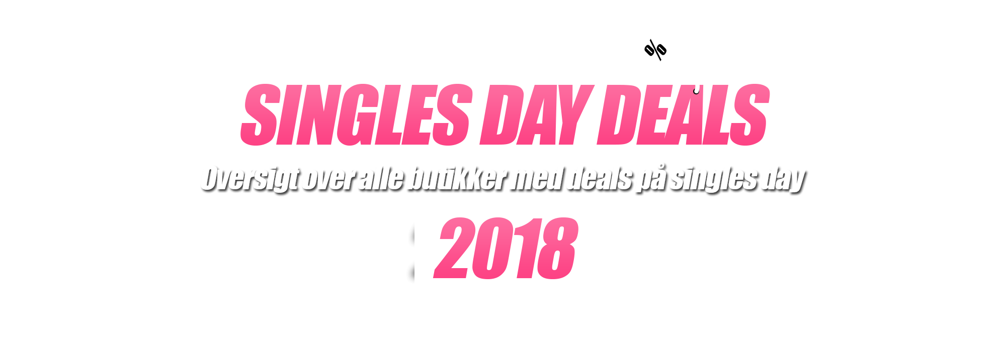 Singles day banner